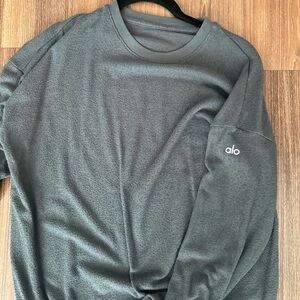 ALO Yoga Gray SoHo Pullover